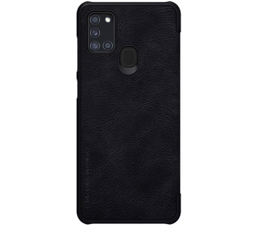 Nillkin Qin PU Leather Book Case - Samsung Galaxy A21S - Zwart Zwart