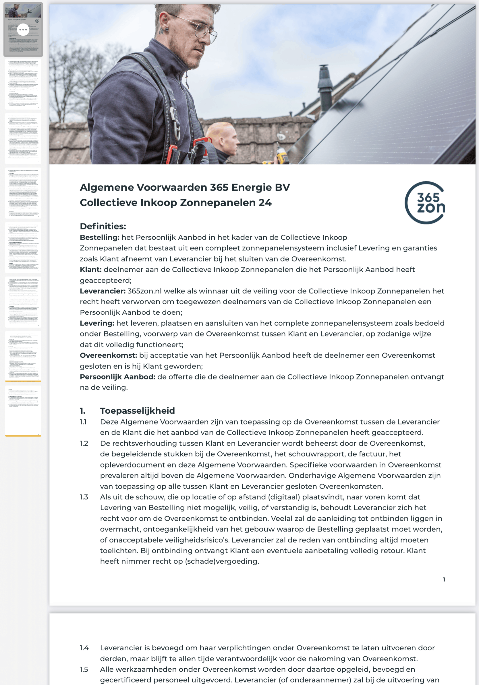 Collectieve inkoop actie zonnepanelen Vereniging Eigen Huis Duurzame energie en installaties GoT