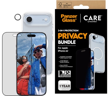PanzerGlass PanzerGlass® | CARE by PanzerGlass® 3-in-1 Flagship Privacy Bundle iPhone Air