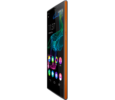 Wiko Ridge Fab 4G Zwart/Oranje Oranje, Zwart