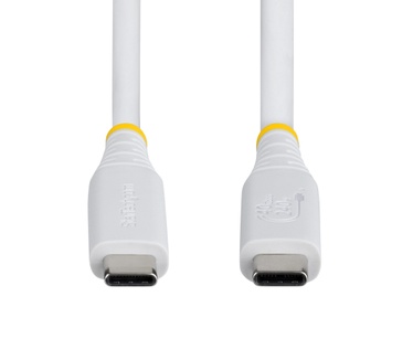 Startech.com 1m USB4 Kabel, 40Gbps, USB-IF Gecertificeerde USB-C Kabel, 240W PD, 8K 60Hz/4K 240Hz DP2.1 DP40, TPE Mantel, Thunderbolt 4 Compatibel, Wit
