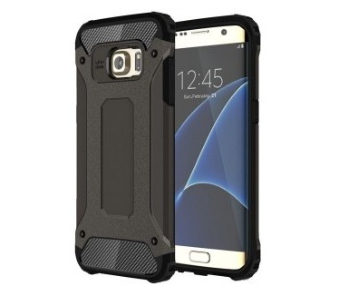 qMust Samsung Galaxy S7 edge Armor Hybrid Case - Gunmetal