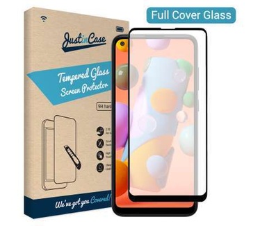 Just in Case Full Cover Tempered Glass Samsung Galaxy M11 Zwart