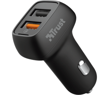 Trust Qmax 30W Ultra-Fast Dual USB Car Charger with QC3.0