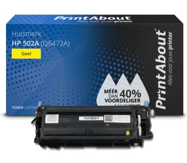 PrintAbout Huismerk HP 502A (Q6472A) Toner Geel
