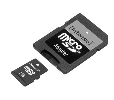 Intenso microSD 2GB Class 4 + Adapter