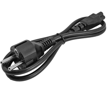 Startech.com 1 m 3-polige laptop-voedingskabel Schuko CEE7-naar-C5 klaverbladvoedingskabel