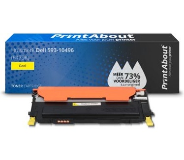 PrintAbout Huismerk Dell 593-10496 (F479K) Toner Geel