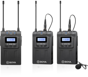 Boya BY-WM8 PRO K2-DE UHF wireless microphone kit 2TX+1RX