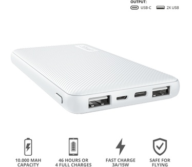 Trust Primo Ultra-thin Powerbank 5.000 mAh Blauw