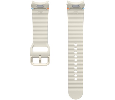 Samsung Galaxy Watch7 Sport Rubberen Band Wit M/L