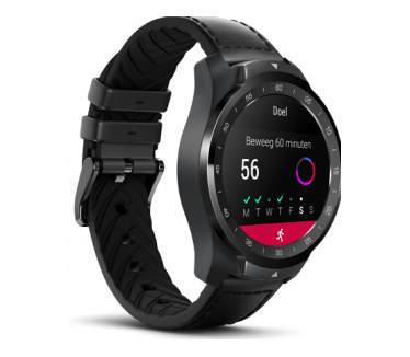 Mobvoi Ticwatch Pro - Premium Wear OS smartwatch - Shadow Black (WF12096-SHADOW) Zwart (Zwart)