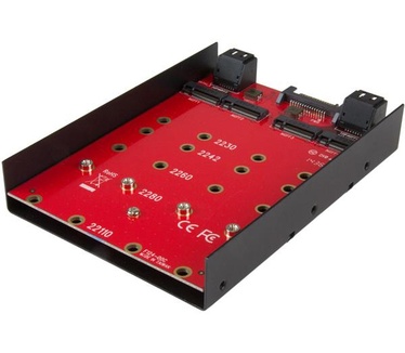 Startech.com 4x M.2 SATA montageadapter voor 3,5 inch drive bay
