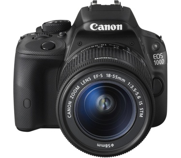 Canon EOS 100D + EF-S 18-55mm f/3.5-5.6 IS STM + extra accu Zwart