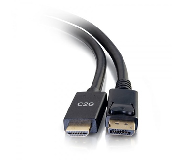 CablesToGo 10ft DisplayPort[TM] Mannelijk naar HDMI[R] Mannelijke Passieve Adapterkabel - 4K 30Hz