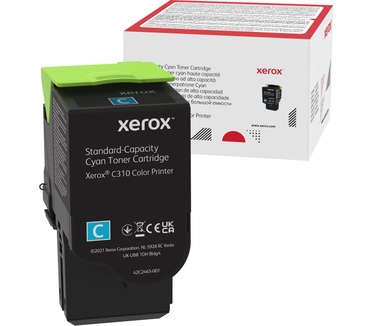 Xerox Xerox C310 standaard capaciteit tonercassette, cyaan (2.000 pagina's)