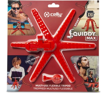 Celly SQUIDDY MAX houder voor SMARTPHONE kleur Rood