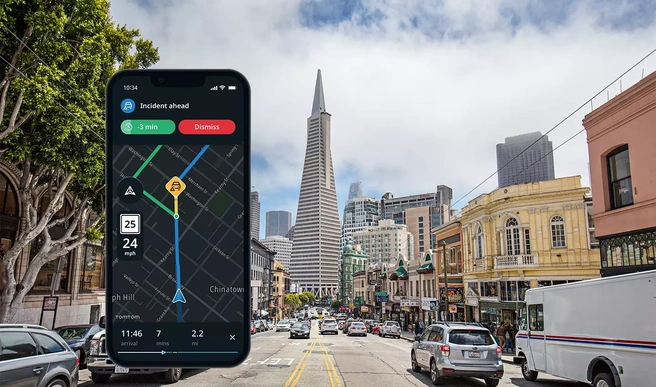 TomTom kaart gps navigeren