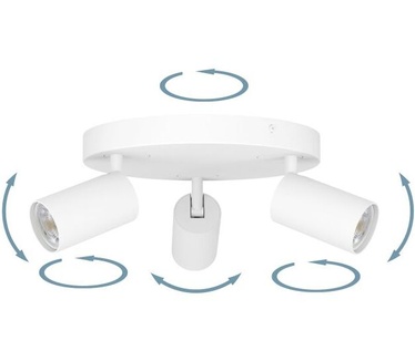 EGLO connect.z Telimbela-Z Smart Spot - GU10 - Ø 25 cm - Wit - Instelbaar RGB & wit licht - Dimbaar - Zigbee