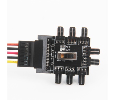 1 To 8-Way Fan Controller Splitter Hub SATA