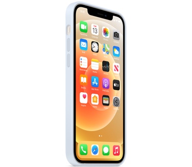 Apple MagSafe Siliconen Back Cover Lichtblauw iPhone 12/12 Pro