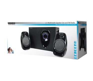Konig Speaker Set 2.1 (Zwart)