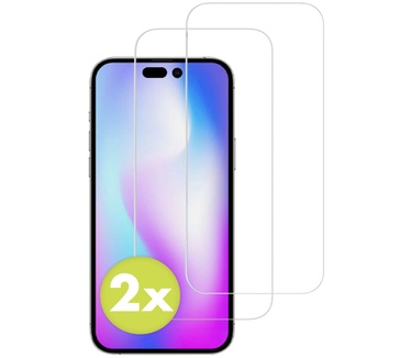Accezz Gehard Glas Screenprotector 2-pack Apple iPhone 14 Pro