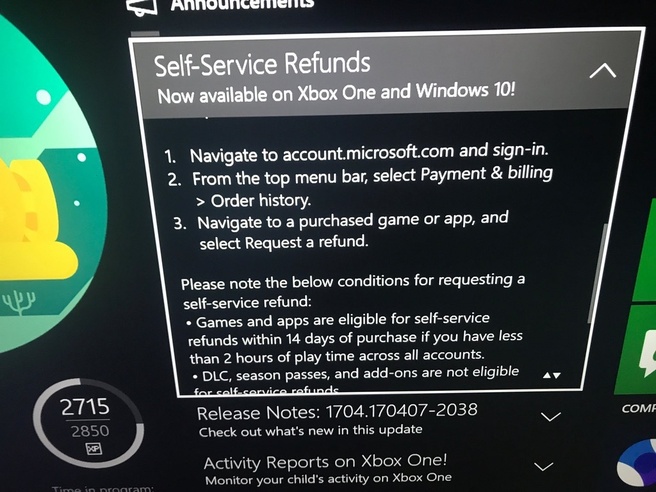 Microsoft refunds