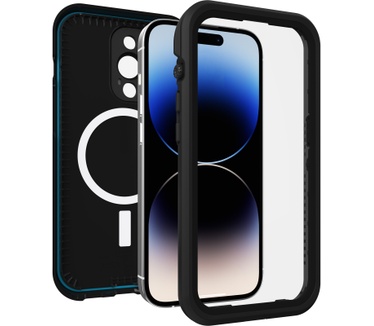 Otterbox OtterBox Fre-hoes voor iPhone 14 Pro Max voor MagSafe, waterdicht (IP68), schokbestendig, vuilbestendig, gestroomlijnd en dun met ingebouwde schermbeschermer, 5x getest volgens militaire standaard, Zwart