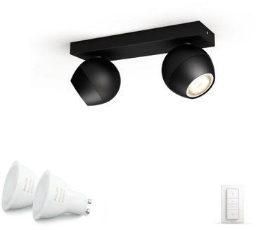 Philips Hue Buckram Spotlamp Zwart (2-spot)