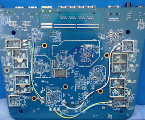 Coax verbindingen over PCB