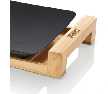 Princess 103026 Table Chef Pure Black – Trendy bamboo behuizing – 50 x 25 cm