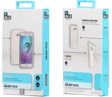 BeHello Samsung Galaxy A3 SM-A310F Gel Case transparent