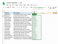 Google Sheets Smart Fill