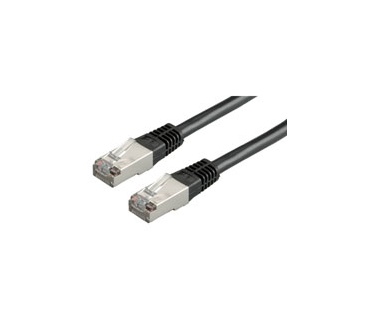 Roline S/FTP Patch Cable prep. Cat. 5e, Black, 2m