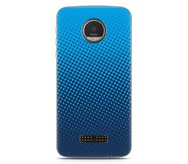 Just in Case Motorola Moto Z Hoesje lichtblauwe cirkels