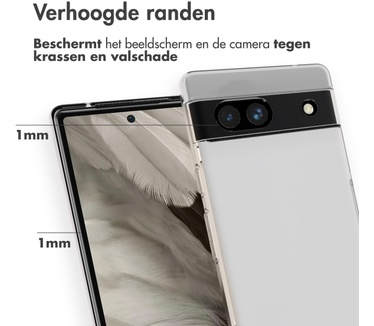 Accezz Clear Backcover Google Pixel 7a - Transparant