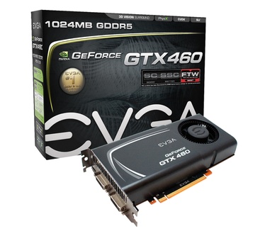 EVGA GeForce GTX 460 FTW 1024MB EE (External Exhaust)