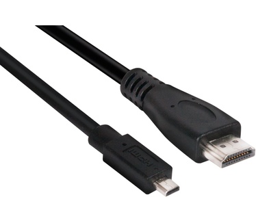 Club 3D Micro HDMI to HDMI 2.0 Cable, 1Meter Male/Male Zwart