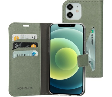 Mobiparts Classic Wallet Case Apple iPhone 12/12 Pro Stone Green