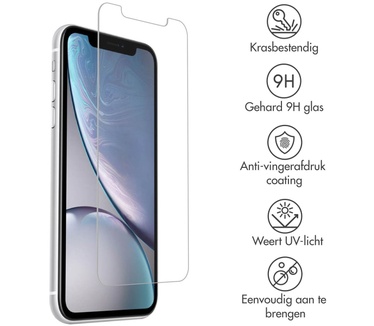 Accezz Gehard Glas Screenprotector 2-pack iPhone 12 (Pro) / 11 / Xr