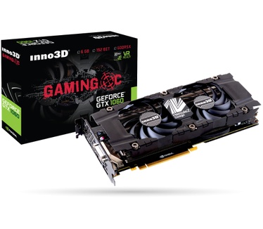 Inno3D GeForce GTX 1060 6GB GDDR5X Gaming OC (N1060-ASDN-N6GNX)