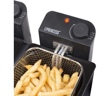 Princess 183028 Dubbele Zwarte Friteuse