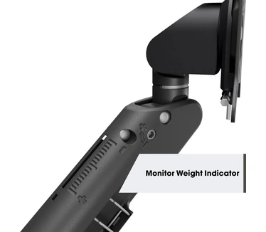 Vogel's MOMO 4237B Monitorarm Motion Plus Aan en door het bureau 10-34 inch voor 2 schermen