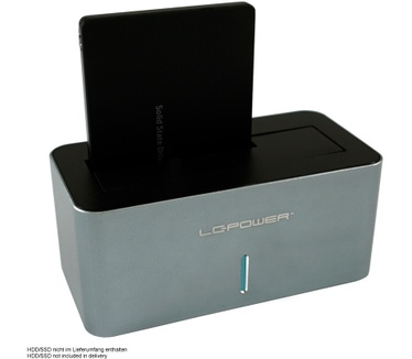 LC-Power LC-DOCK-U3-IV-1 - HDD-Dockingstation Schächte 1 - 2.5\" 3.5\" gemeinsam genutzt 6 - 2,5\" - USB 3.0