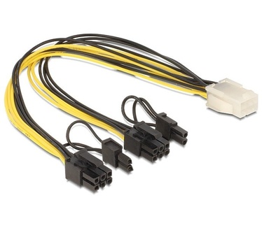 6-Pin Female to 2 x 8-Pin (6+2) Male PCI Express Splitter Cable