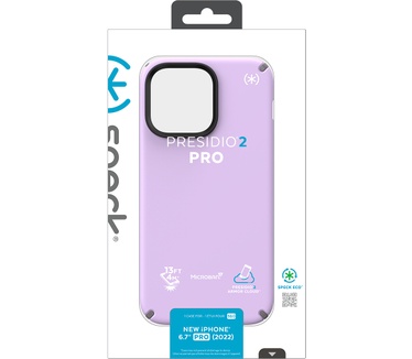 Speck Presidio2 Pro Apple iPhone 14 Pro Max Spring Purple - with Microban