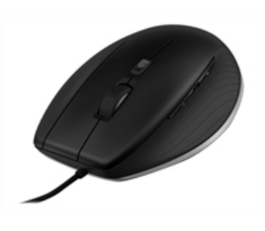 Dell CadMouse - Mouse - laser - 7 buttons - wired - USB - matte black, steel