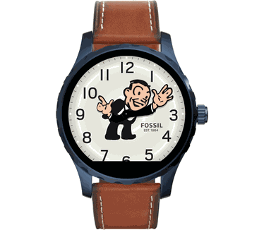 Fossil Q Marshal Blauw (Bruin)