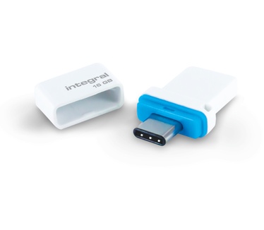 Integral Fusion Dual USB-C & USB-A 16GB Wit